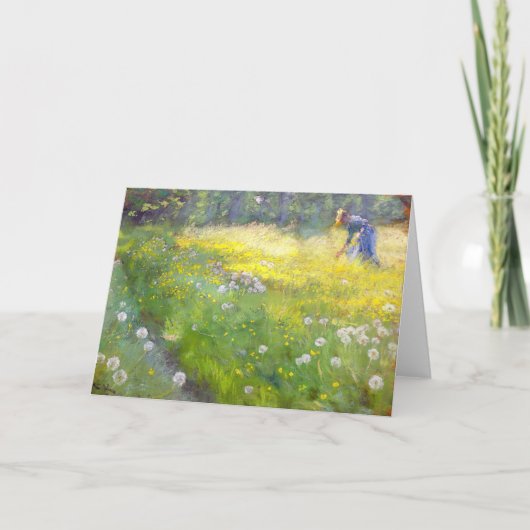 Peder Severin Kroyer - Marie Kroyer im Garten Karte (Vorderseite)