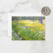 Peder Severin Kroyer - Marie Kroyer im Garten Mitteilungskarte (Vorderseite/Rückseite Beispiel)