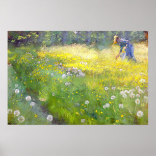 Peder Severin Kroyer - Marie Kroyer im Garten Poster