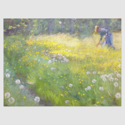 Peder Severin Kroyer - Marie Kroyer im Garten Seidenpapier (Vorderseite)