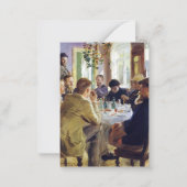 Peder Severin Kroyer - Mittagessen Mitteilungskarte (Vorderseite)