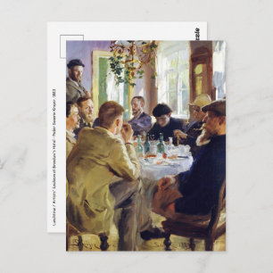 Peder Severin Kroyer - Mittagessen Postkarte