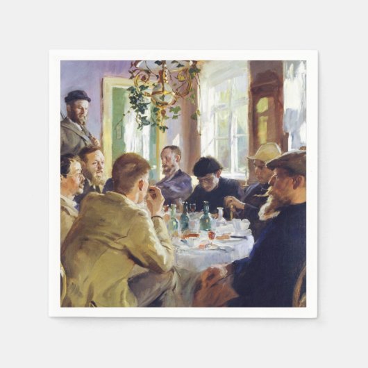 Peder Severin Kroyer - Mittagessen Serviette (Vorderseite)