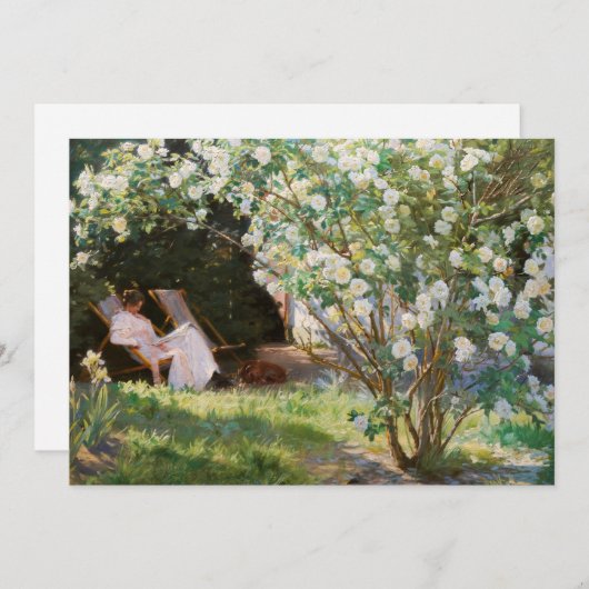 Peder Severin Kroyer - Rose Einladung (Vorne/Hinten)