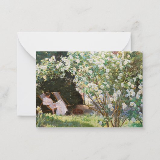 Peder Severin Kroyer - Rose Mitteilungskarte (Vorderseite)