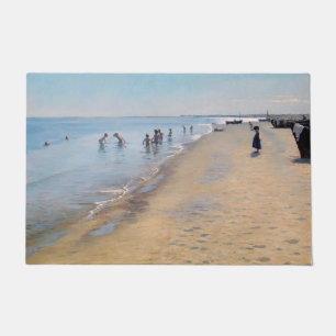 Peder Severin Kroyer - Sommertag am Skagen Beach Fußmatte
