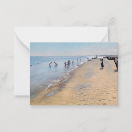 Peder Severin Kroyer - Sommertag am Skagen Beach Mitteilungskarte (Vorderseite)