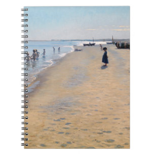 Peder Severin Kroyer - Sommertag am Skagen Beach Notizblock