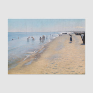 Peder Severin Kroyer - Sommertag am Skagen Beach Seidenpapier