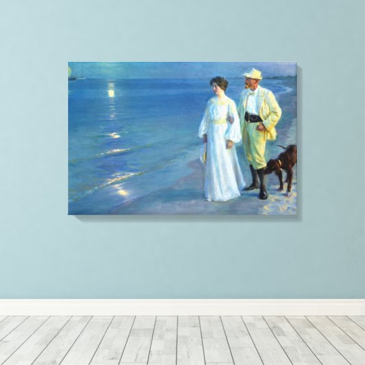 Peder Severin Krøyer Summer Abend Skagen Beach Leinwanddruck (Insitu (Holzboden))