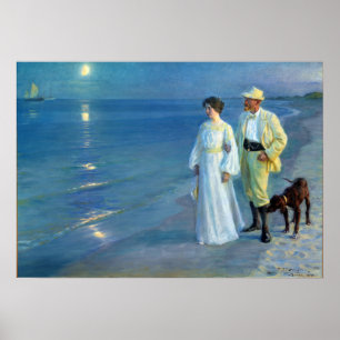 Peder Severin Krøyer Summer Abend Skagen Beach Poster