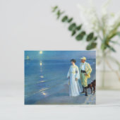 Peder Severin Krøyer Summer Abend Skagen Beach Postkarte (Stehend Vorderseite)