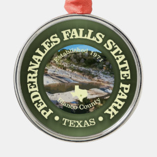 Pedernales Falls SP Ornament Aus Metall