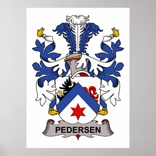 Pedersen Familienwappen Poster (Vorne)