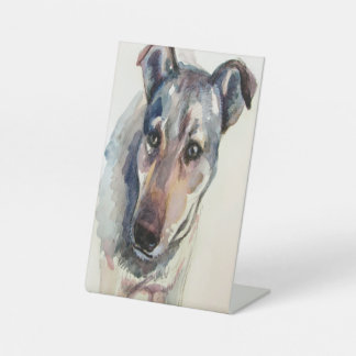 Pedestal estilo acuerela sockelschild