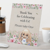 Pedestal Schild für Baby Dusche mit niedlichem Des (In Situ)