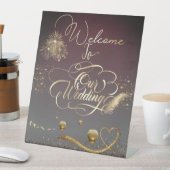 Pedestal Sign de boda con velas Sockelschild (In Situ)