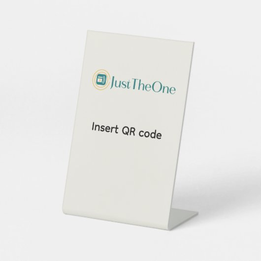 Pedestal Sign Sockelschild (Vorderseite)