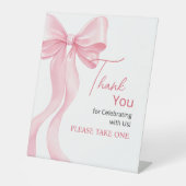 Pedestal Sign Thank You for Celebrating with Us! Sockelschild (Vorderseite)