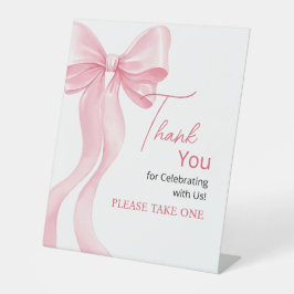 Pedestal Sign Thank You for Celebrating with Us! Sockelschild
