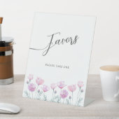 Pedestal Unterschrift für Brautdusche. Sockelschild (In SItu)