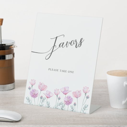 Pedestal Unterschrift für Brautdusche. Sockelschild (In SItu)