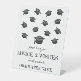 Pedestal-Zeichen der Graduierungspartei Sockelschild