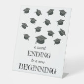 Pedestal-Zeichen der Graduierungspartei Sockelschild (Vorderseite)