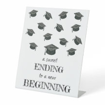 Pedestal-Zeichen der Graduierungspartei