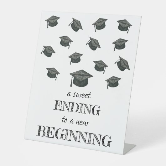 Pedestal-Zeichen der Graduierungspartei Sockelschild (Vorderseite)