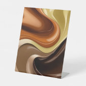 Pedestal-Zeichen in abstrakter Grafik Sockelschild (Vorderseite)