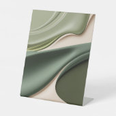 Pedestal-Zeichen in abstrakter Grafik Sockelschild (Vorderseite)