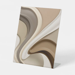 Pedestal-Zeichen in abstrakter Grafik Sockelschild