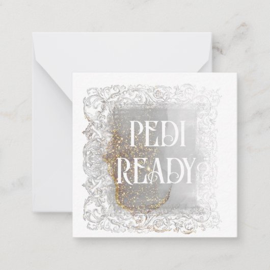 *~* PEDI BEREIT? AP63 Relationship Flat Note Card Mitteilungskarte (Vorderseite)