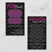 Pedi Satz-Visitenkarten Visitenkarte (Vorne/Hinten)