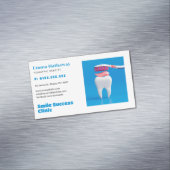 Pediatric Dentist | Dental Practice Business Card Magnetische Visitenkarte (Beispiel)