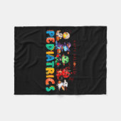 Pediatric Happy Halloween Cute Dinosaur Costume Nu Fleecedecke (Vorderseite (Horizontal))