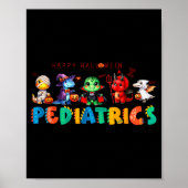 Pediatric Happy Halloween Cute Dinosaur Costume Nu Poster (Vorne)