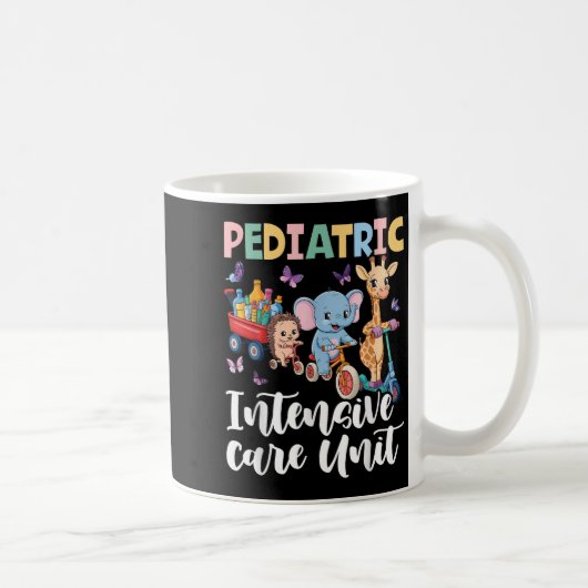 Pediatric Intensive Care Unit Cute Animals Groovy Kaffeetasse (Rechts)