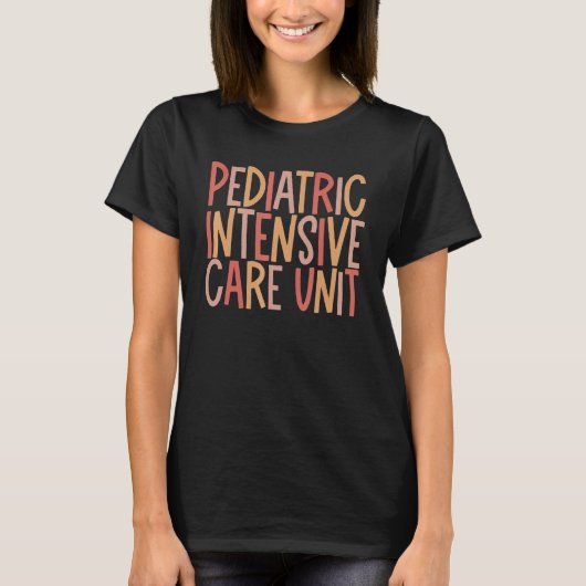 Pediatric Intensive Care Unit Retro Graphic T-Shirt (Vorderseite)