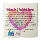 Pediatric Nurse Appreciation   Fliese (Vorderseite)