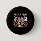 Pediatric Nurse Boo-boo Crew Ghost Nurse Halloween Button (Vorderseite)