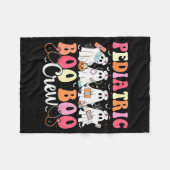 Pediatric Nurse Boo Boo Crew Ghost Nurse Halloween Fleecedecke (Vorderseite (Horizontal))