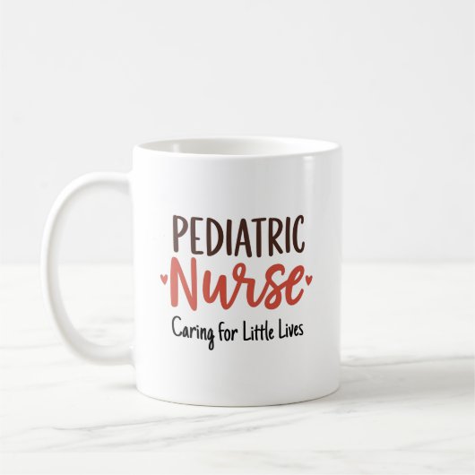 Pediatric Nurse – Caring for Little Lives Kaffeetasse (Links)