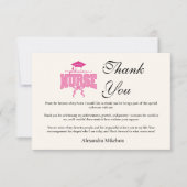 Pediatric Nurse Graduation Party Dankeskarte (Vorderseite)