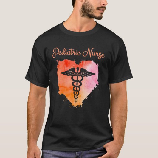 Pediatric Nurse Nurses Nursing Graduation Caduceu T-Shirt (Vorderseite)