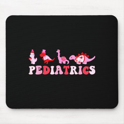 Pediatric Nurse Peds Nursing Cute Dinosaurs Valent Mousepad (Vorne)