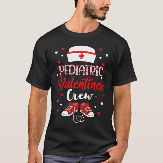 Pediatric Nurse Valentines Crew Valentines Day Nu T-Shirt (Vorderseite)