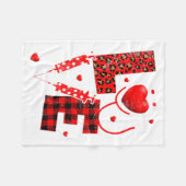 Pediatric Peds Nurse Valentines Day Love Heart Ste Fleecedecke (Vorderseite (Horizontal))