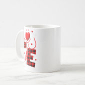 Pediatric Peds Nurse Valentines Day Love Heart Ste Kaffeetasse (Vorderseite Links)